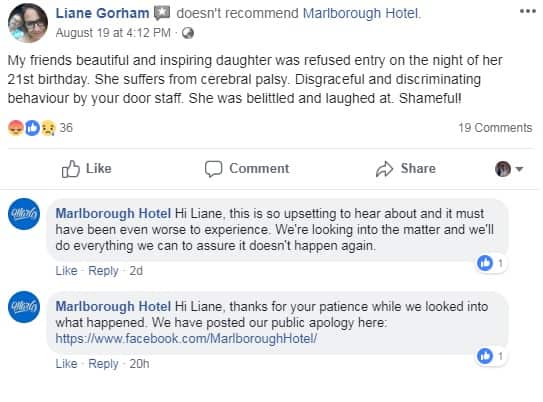 The comment from Liane Gorham