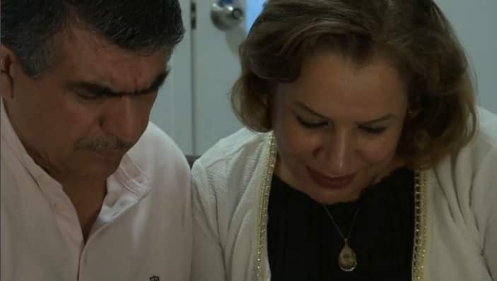 Liqaa Saifi with her husband.