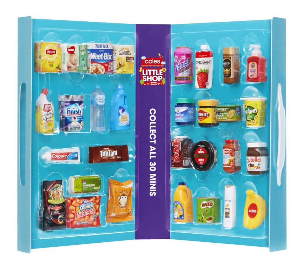 The promotion offers the chance to collect 30 toy replicas of popular products. 