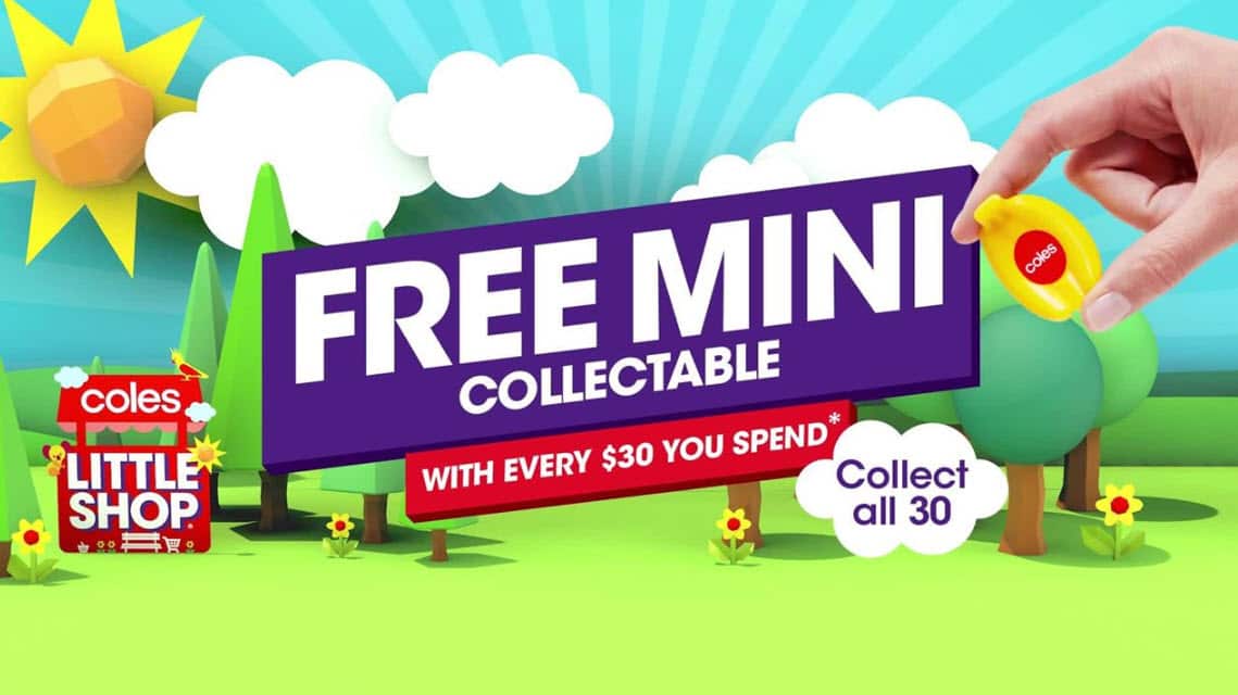 A still from the Coles Little Shop promotion