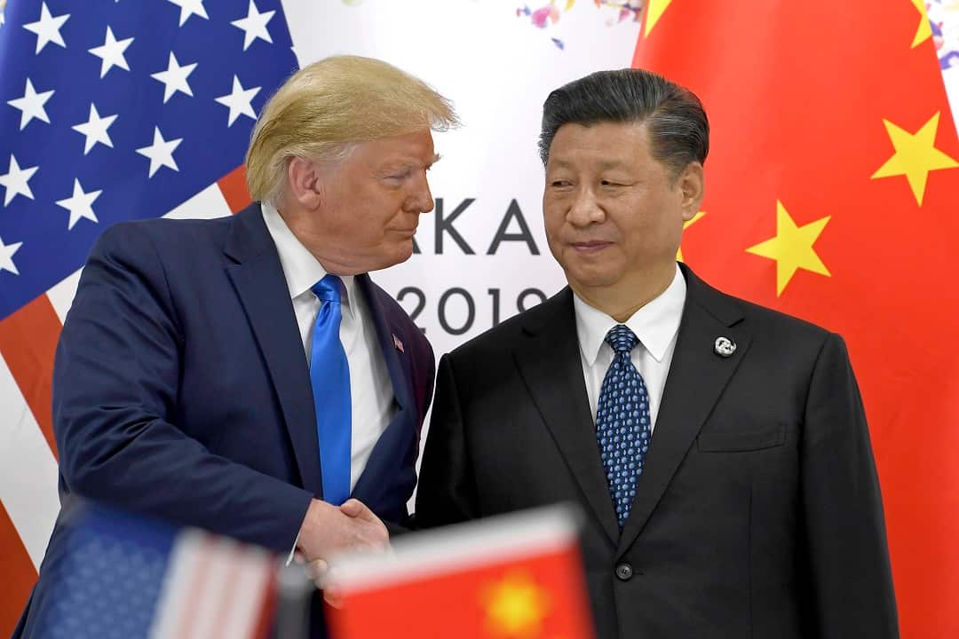 President Donald Trump shakes hands with Chinese President Xi Jinping during a meeting on the sidelines of the G20 summit.