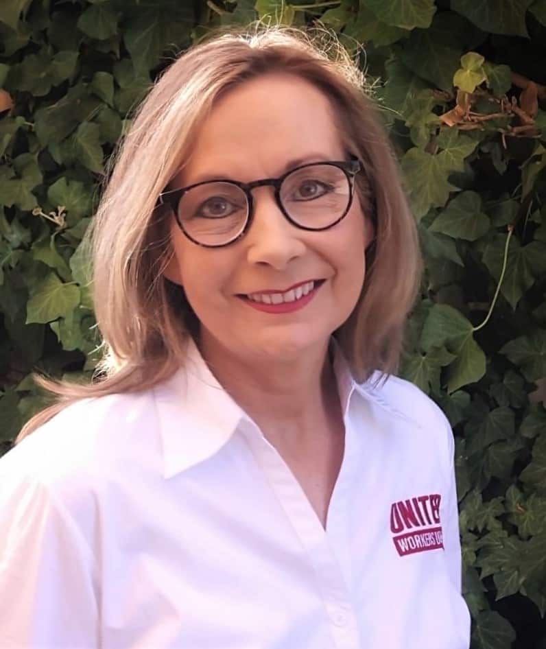 Lyndal Ryan from the United Workers Union.