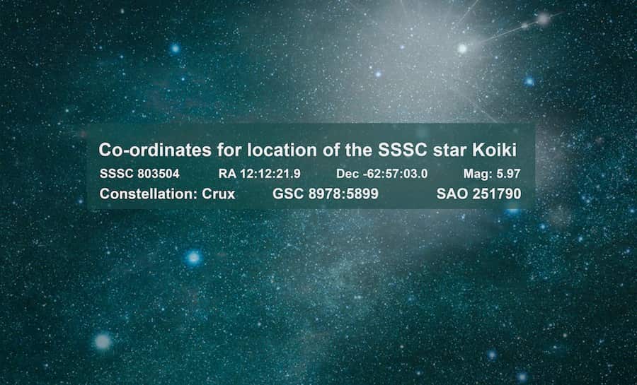 Star Koiki, named after Eddie Mabo coordinates