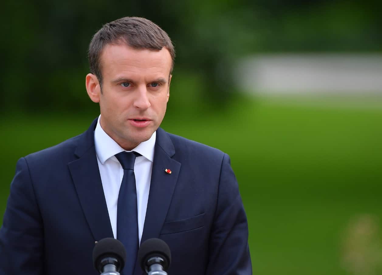 File image of France's President Emmanuel Macron 