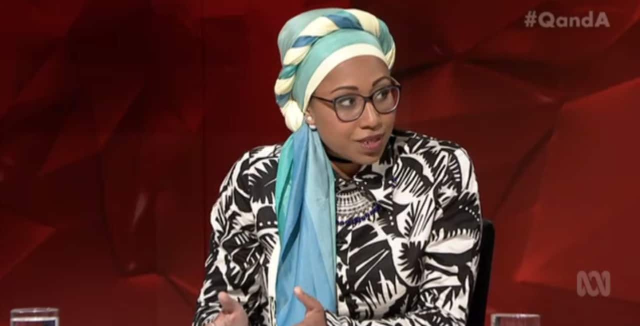 Yassmin Abdel-Magied made an appearance on the ABC's Q&A last Monday.