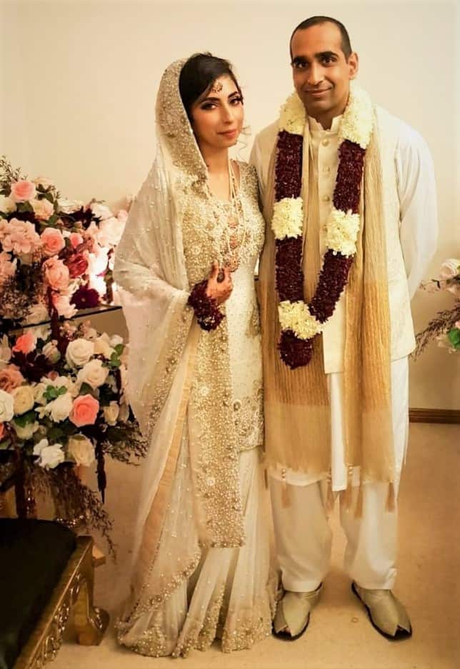 Doctors Mahum Afraz and Usman Ashraf at their religious wedding ceremony.