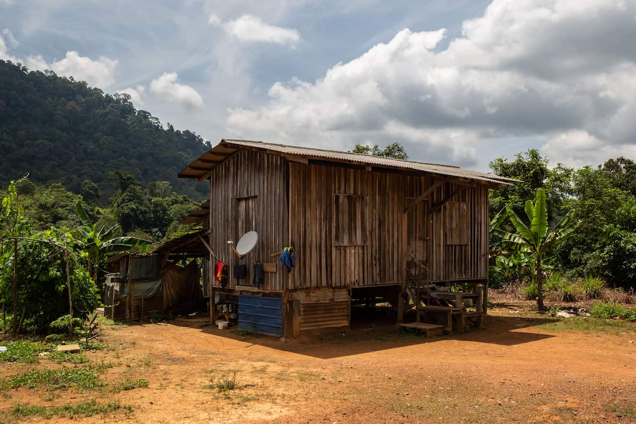 The family home of Ayu, an 11-year-old child bride, in Gua Musang, Malaysia.