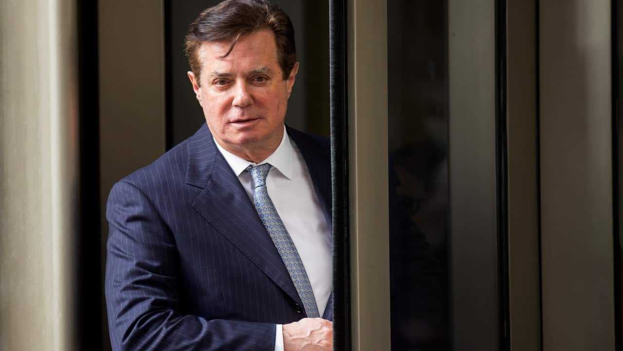 Paul Manafort departs the federal court house after a status hearing in Washington.