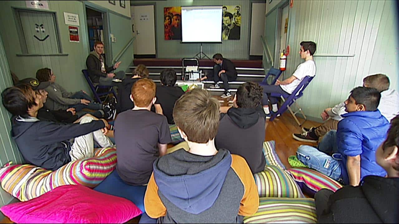 Year 8 boys from Ringwood Secondary School talk about manhood (SBS)