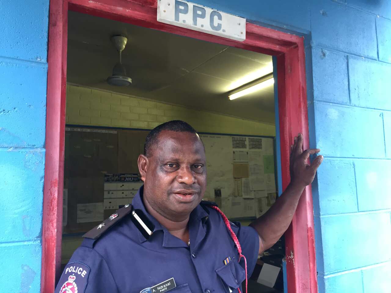 Manus provincial police commander Alex Ndrasal.