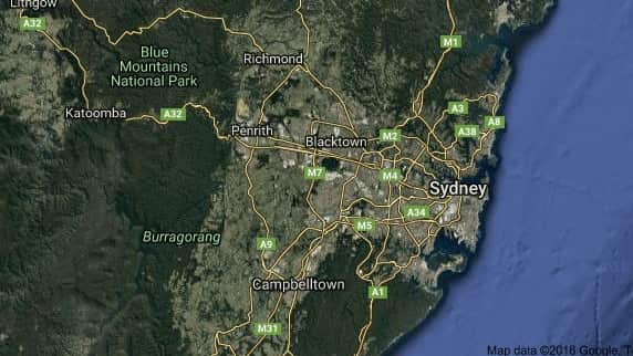 Map of Sydney.