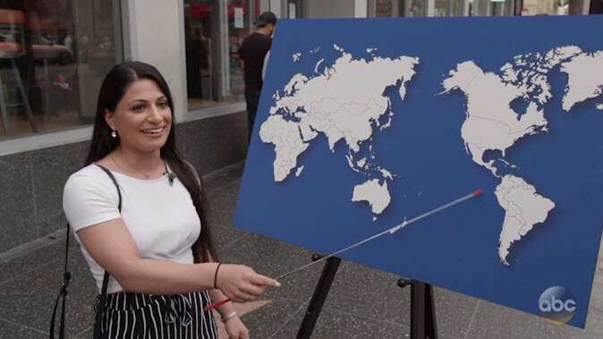 Jimmy Kimmel asked Americans to name any country on a map.