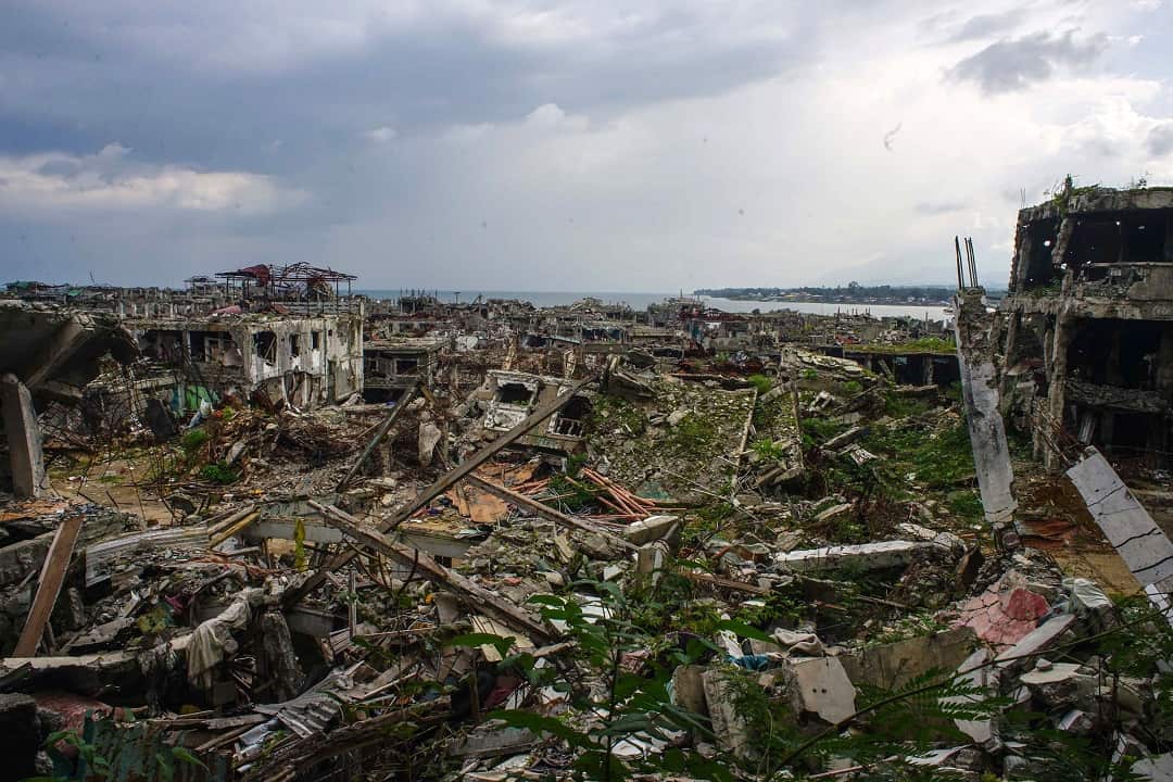 The five-month armed conflict left Marawi city in ruins. 