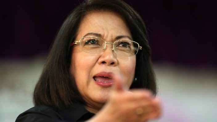 Ousted Philippine Supreme Court Chief Justice Maria Lourdes Sereno.