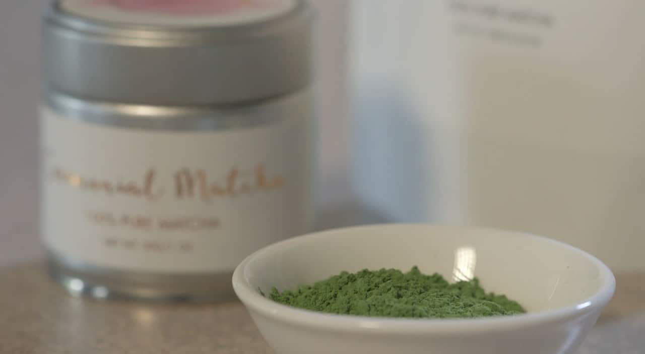 Mai sources her matcha powder direct from a green tea plantation in Kyoto, Japan.