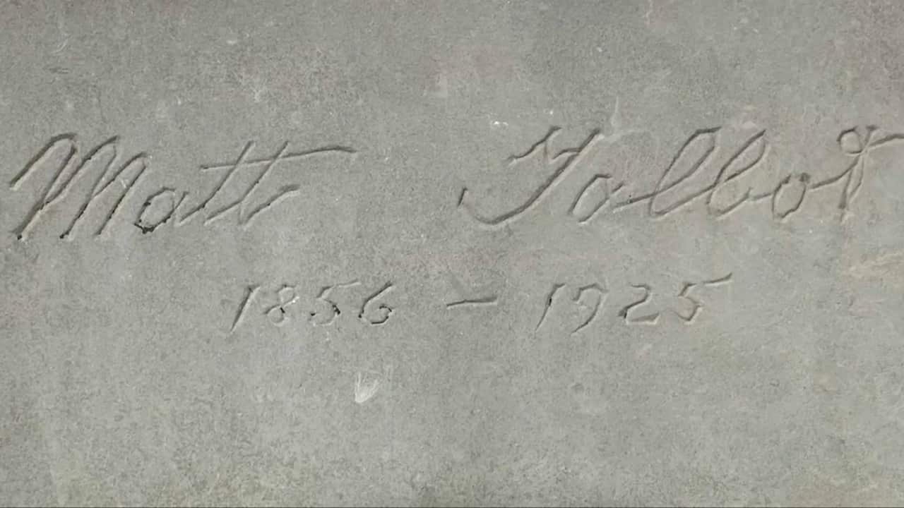 Engraving on the status of Matt Talbot reading: Matt Talbot 1856 - 1925