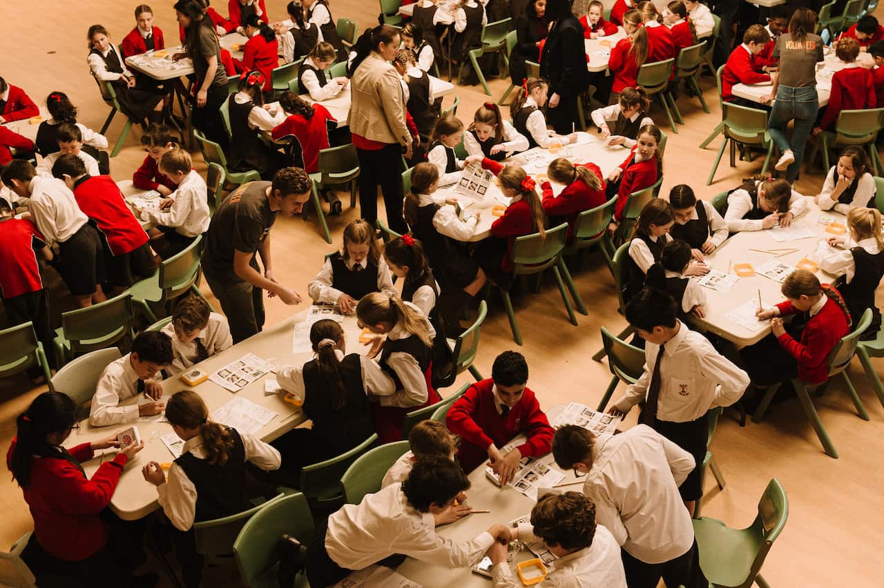 Students from the Holy Cross Primary School, in Sydney’s east, are among the 55 schools to participate in a program hoping to curb those numbers.