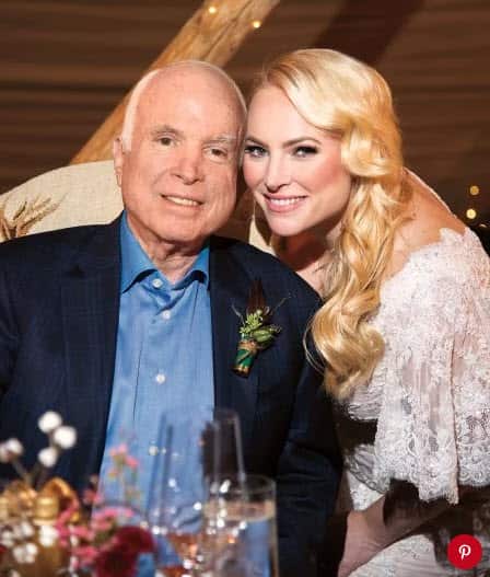 Meghan McCain said her father was a "great fire who burned bright". 