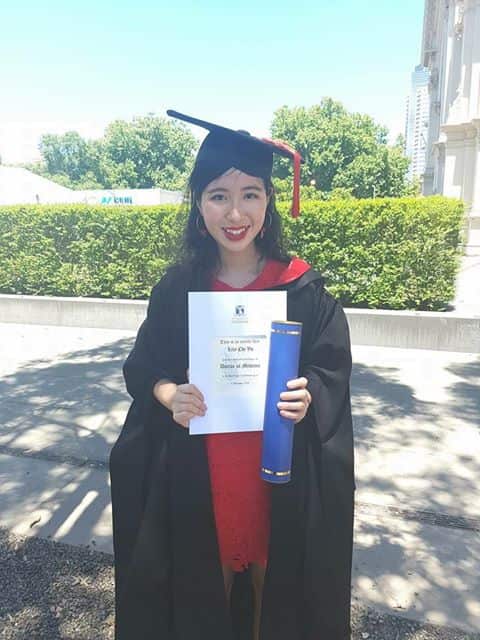 Lily graduating from her medical degree in 2018