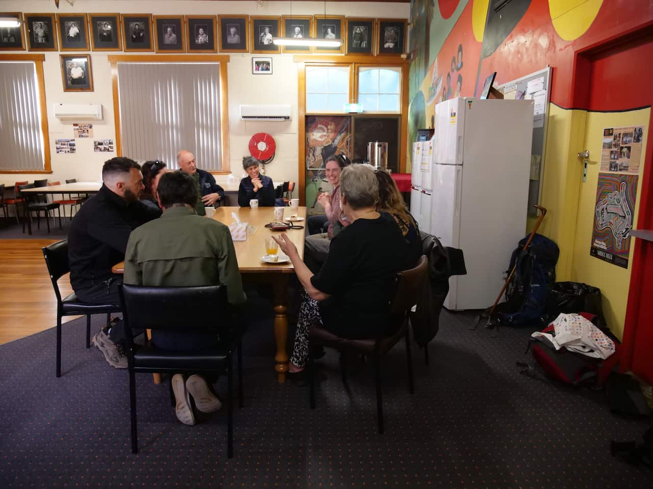 Before each walk, the guests meet with the guides and Elders.