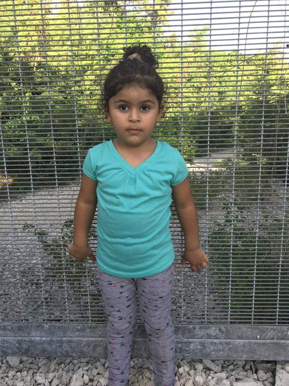 A supplied photo from World Vision of Melanie, a three-year-old child on Nauru.