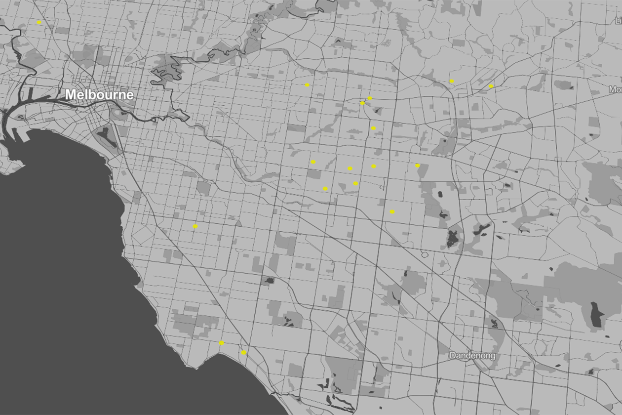 Melbourne's "bellwether" polling places.