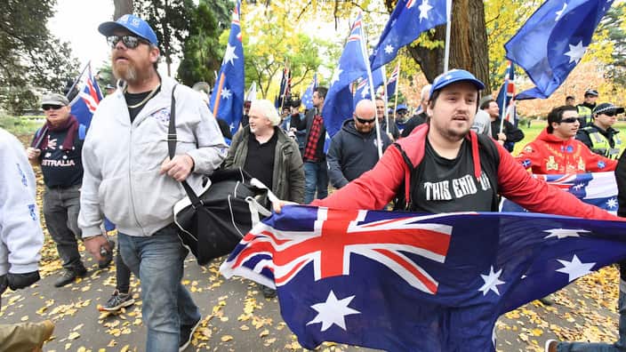 True Blue Crew's Aussie Pride March in Melbourne.