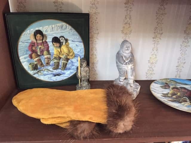 Ivy Anderson's home is filled with memories of her early life in Labrador - including fur lined gloves.