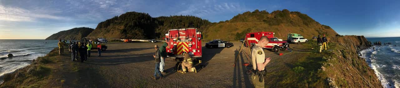 California crash site