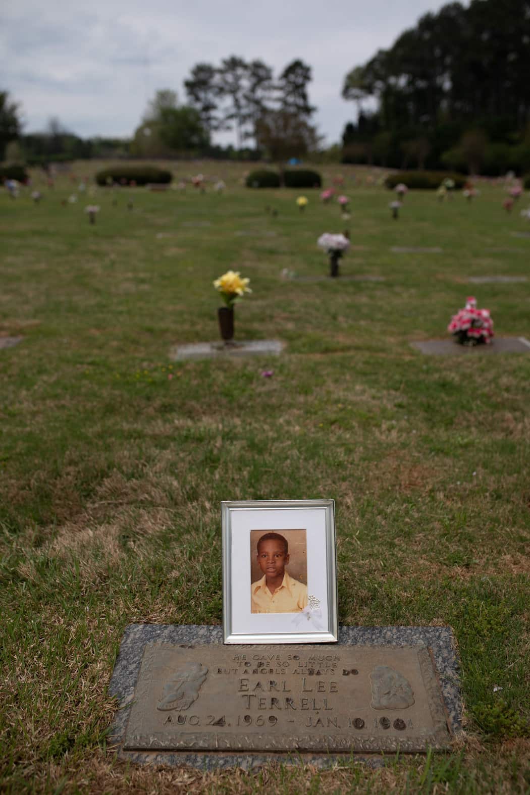 Earl Terrell's gravesite.