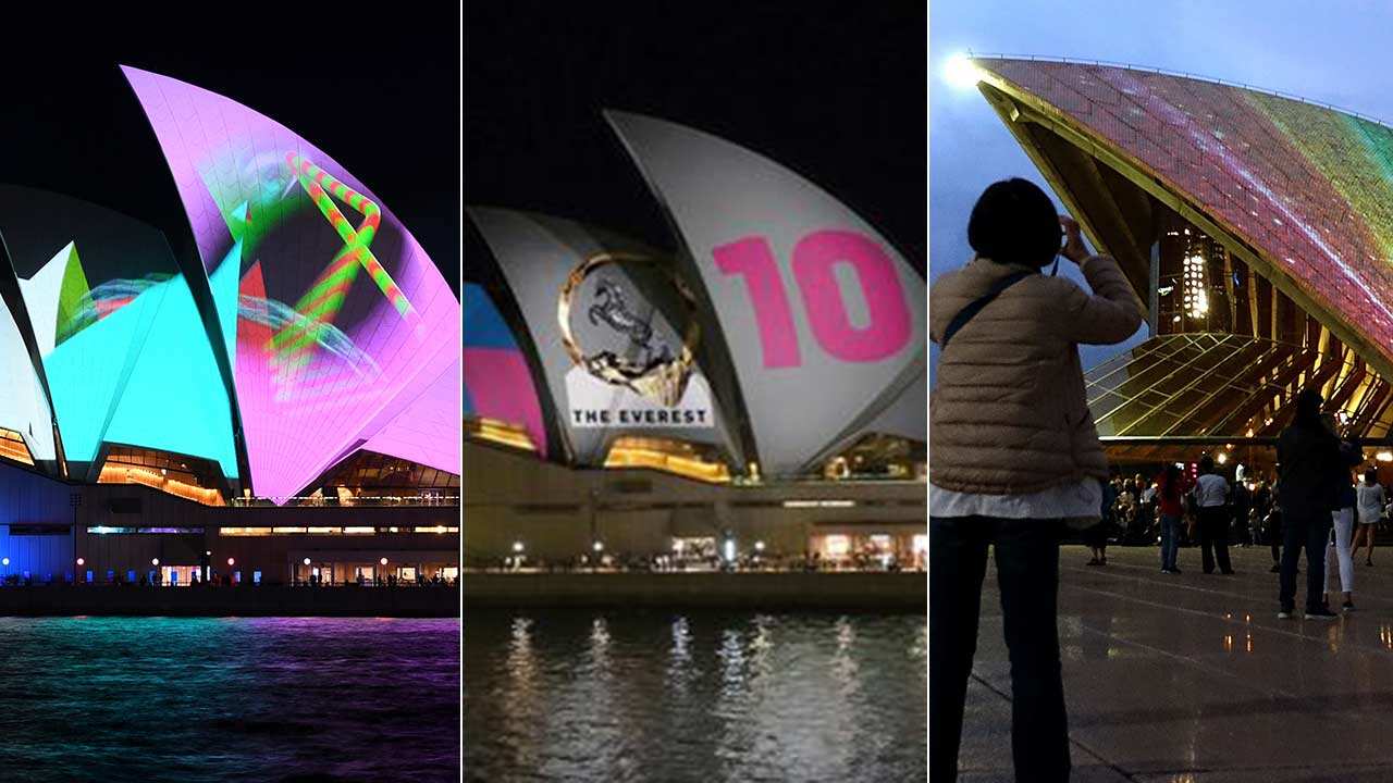 The Opera House has previously been used to promote messages.