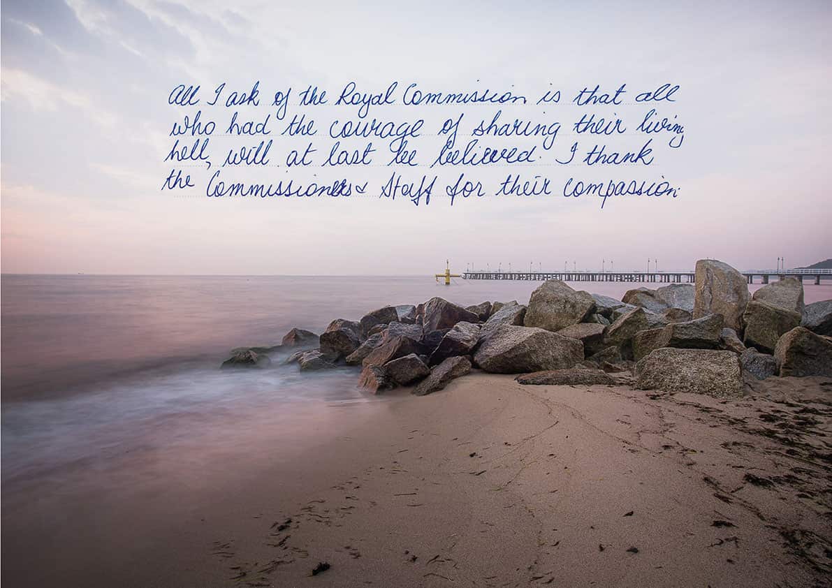 'Message to Australia' from those who told their story to the Royal Commission.