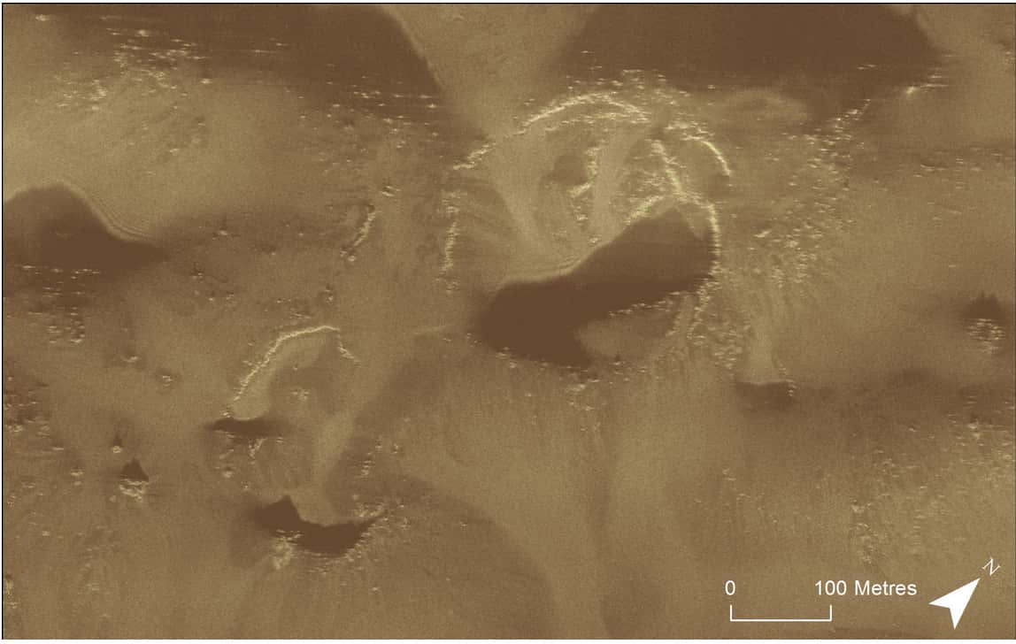 Search for Malaysia Airlines Flight MH370:Synthetic aperture sonar acoustic image of the seafloor gathered by GO Phoenix