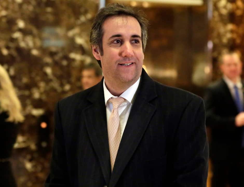 Michael D Cohen, President Donald Trump's personal lawyer.
