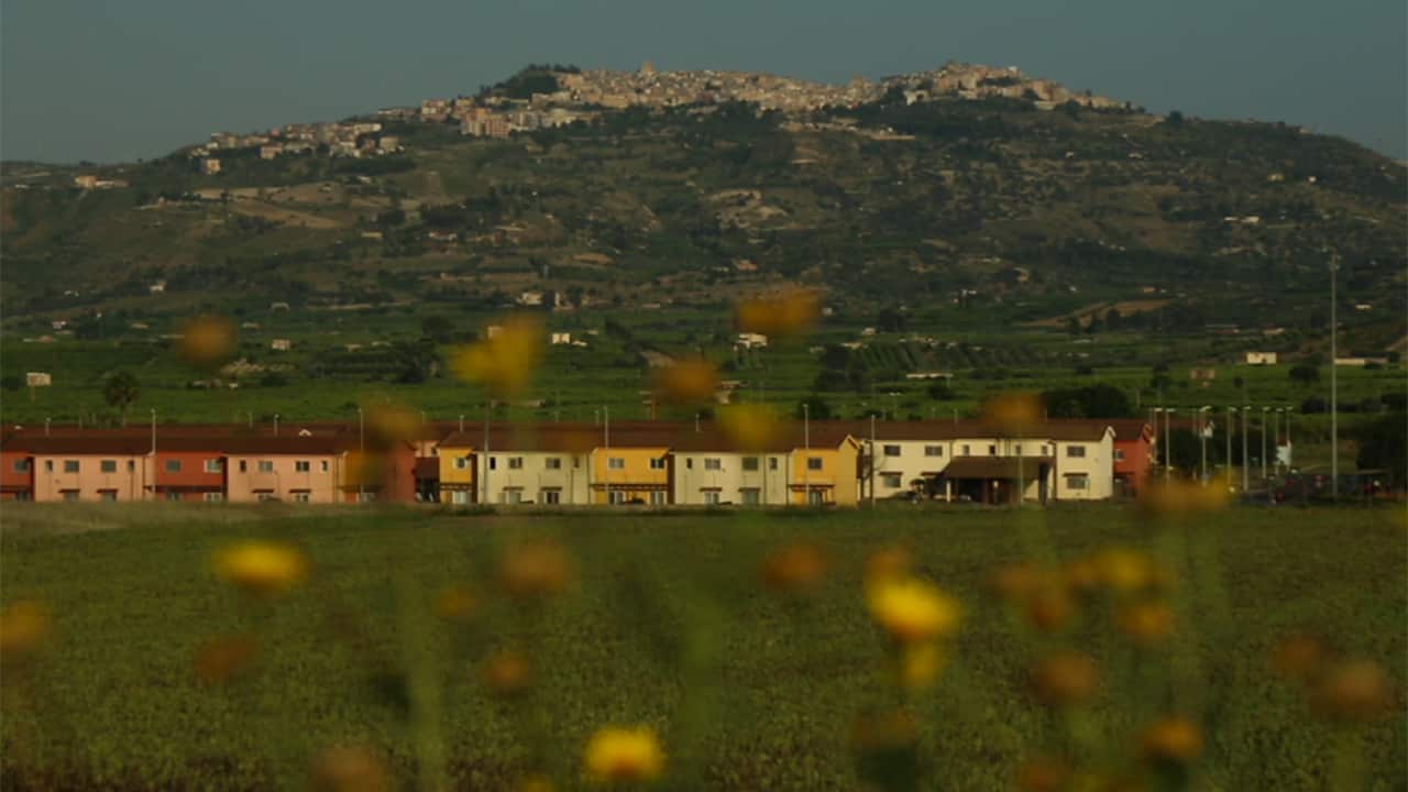 The asylum seekers ended up at this Sicilian reception centre, where they're free to come and go.