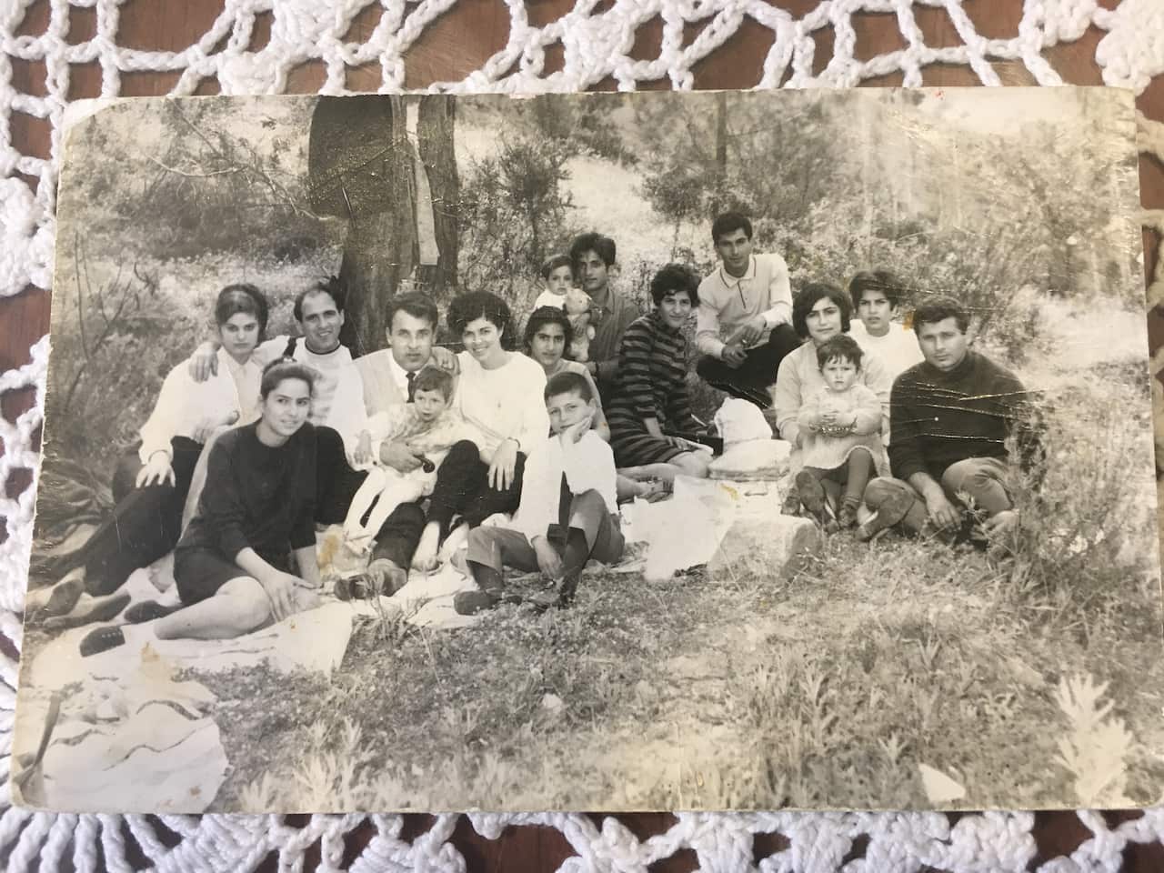 John Milides and his family in Cyprus