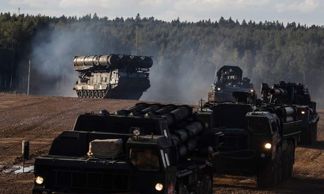 The Antey-2500 anti-ballistic missile system on show at 'Army 2018' in Moscow last week. 