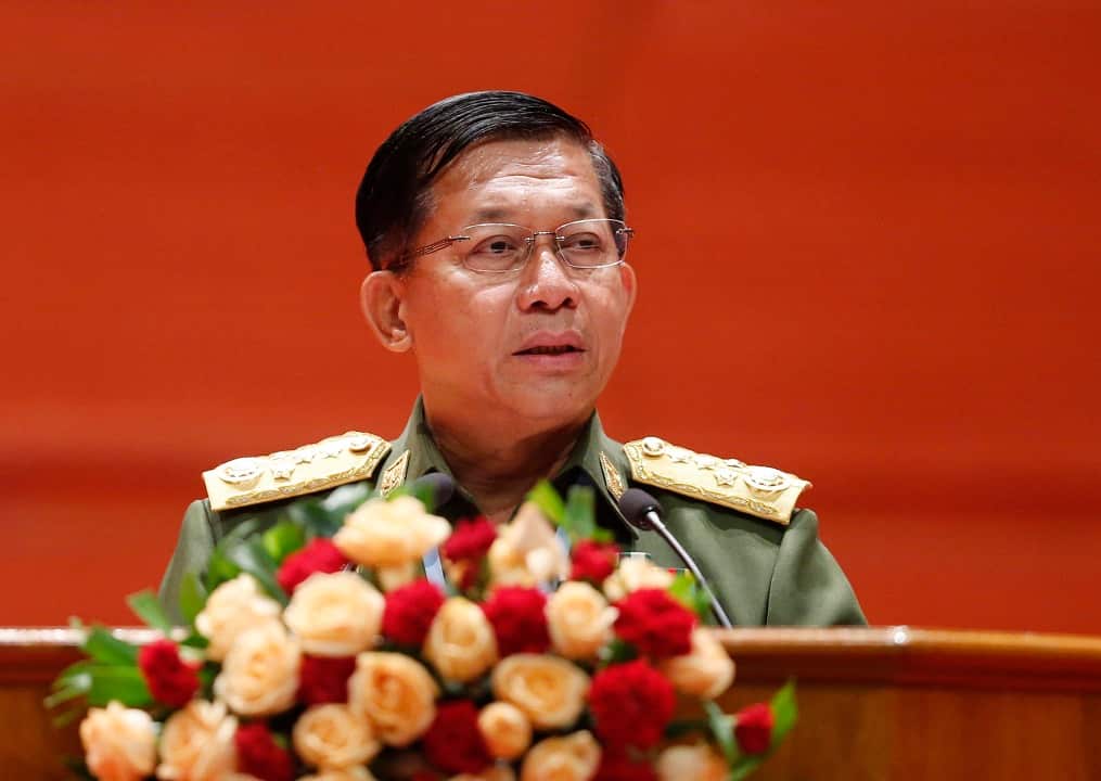 Myanmar's Senior General Min Aung Hlaing.