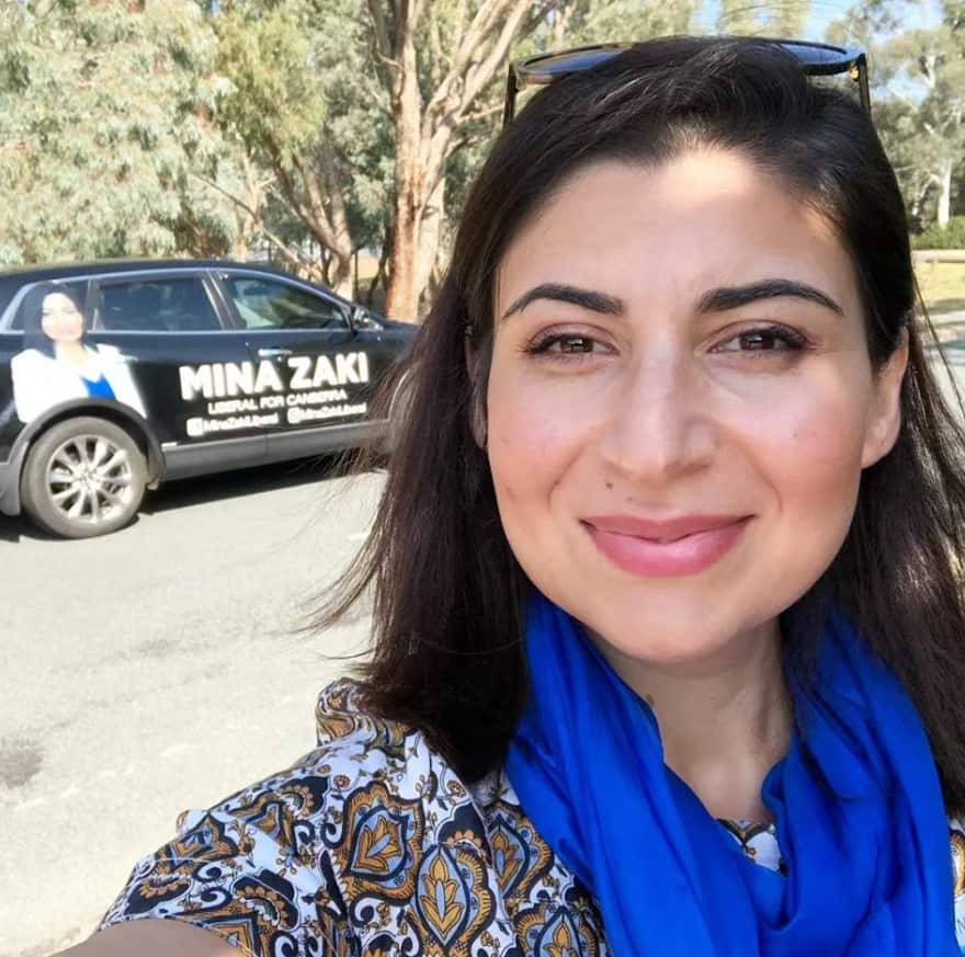 Mina Zaki says she has denounced her Afghan citizenship. 