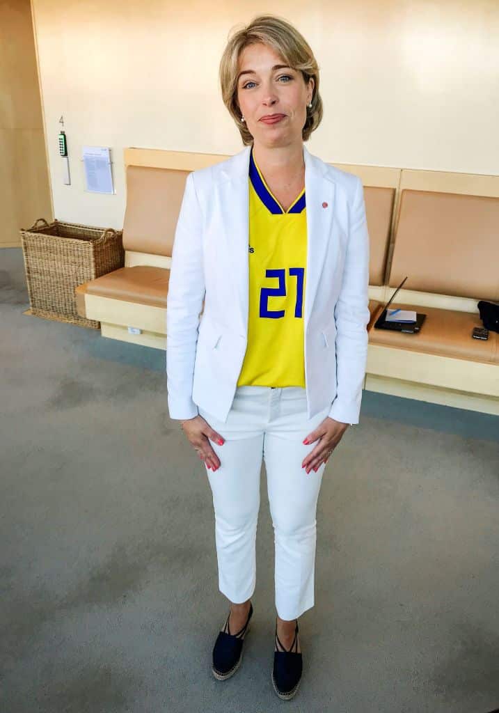 Sweden's sports minister Annika Strandhall.