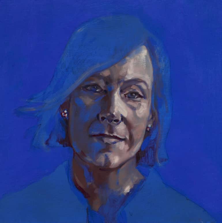 Mirra Whale, 'Leigh', oil and acrylic on board, 42 x 42 cm