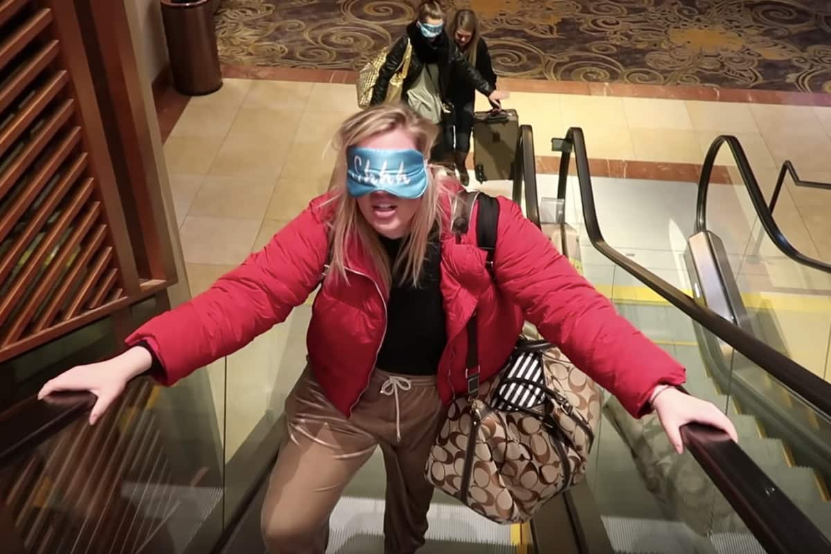 Popular YouTube creator Morgan Adams spent 24 hours blindfolded. 