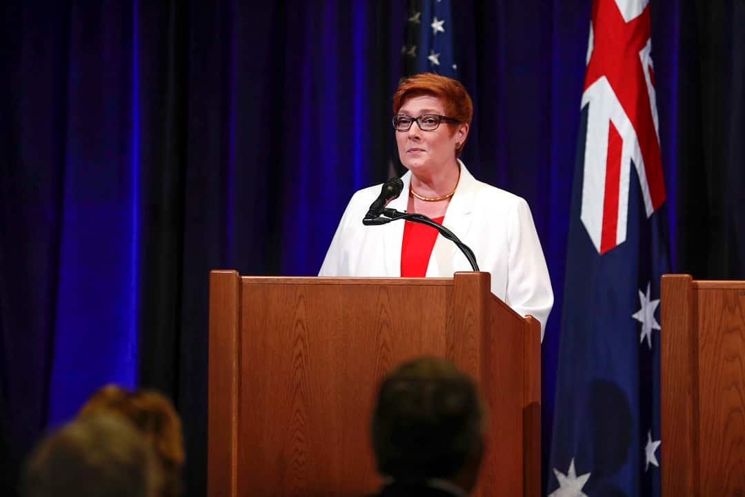 Marise Payne takes over from Julie Bishop as Australia's next Foreign Minister.