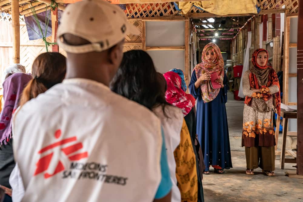 Last year, the MSF healthcare centre in Jamtoli camp for Rohingya refugees saw on average, more than 400 patients daily. 
