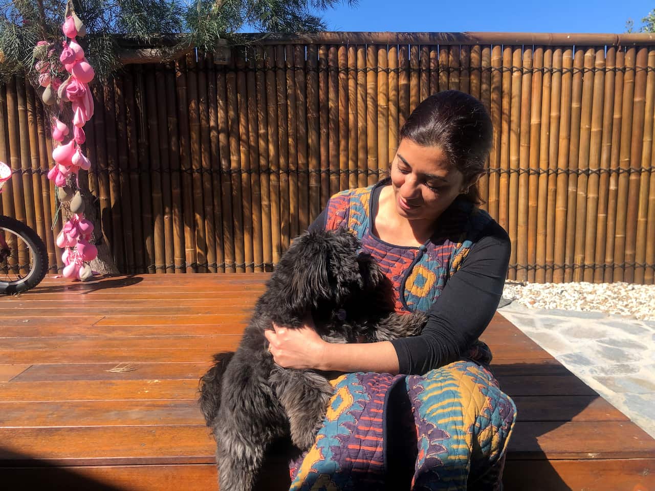 Mukta Arora adopted a therapeutic dog during the COVID-19 lockdown in New South Wales in late March.