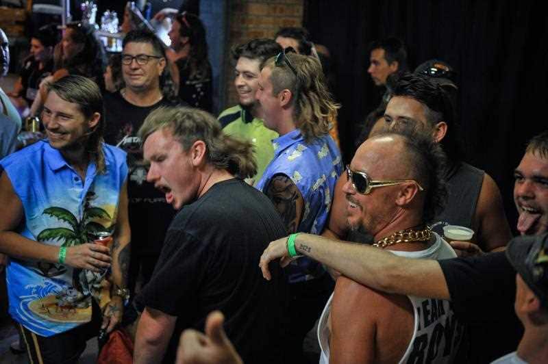 Backstage at the competition, it's all smiles as participants gear up to show off.