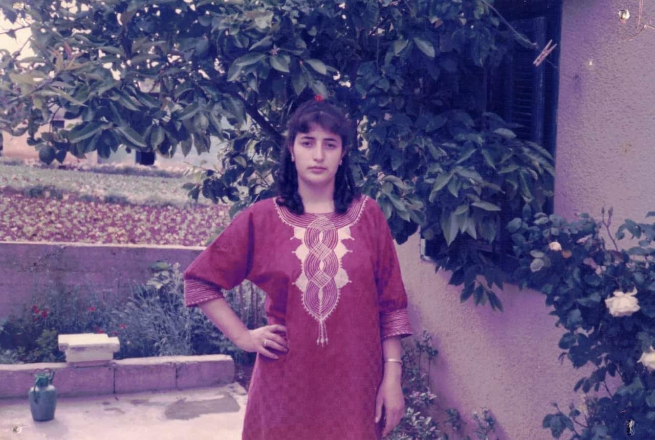 Salwa Haydar in 1987 before she moved to Australia