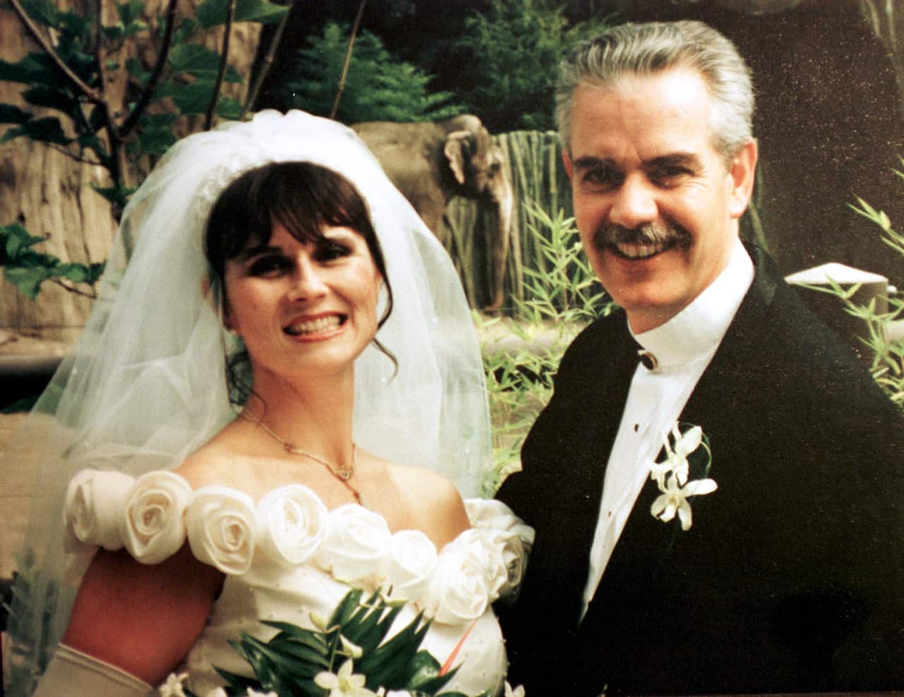 Rob Haubner and Susan Miller on their wedding day three years before they were murdered by Rwandan guerrillas.