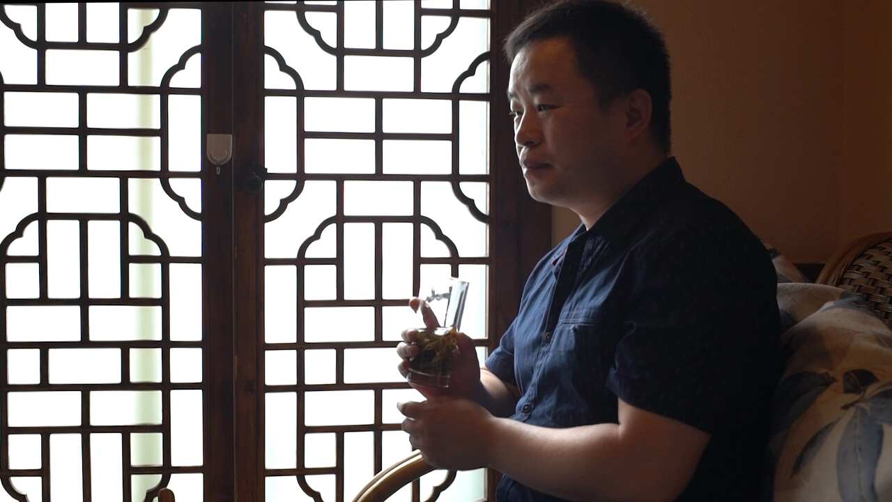Banned writer Murong Xuecun in Beijing
