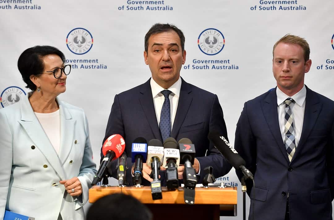 SA Deputy Premier Vickie Chapman, SA Premier Steven Marshall, and SA Minister for Water and Environment David Speirs are calling for an urgent meeting. 